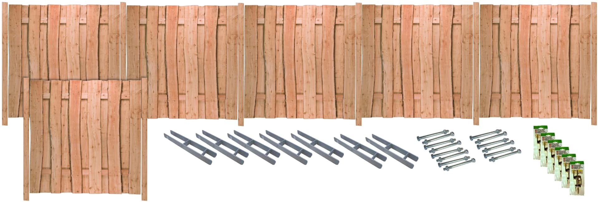 TETZNER & JENTZSCH Sichtschutzelement LAKEWOOD 4 Beige Massivholz