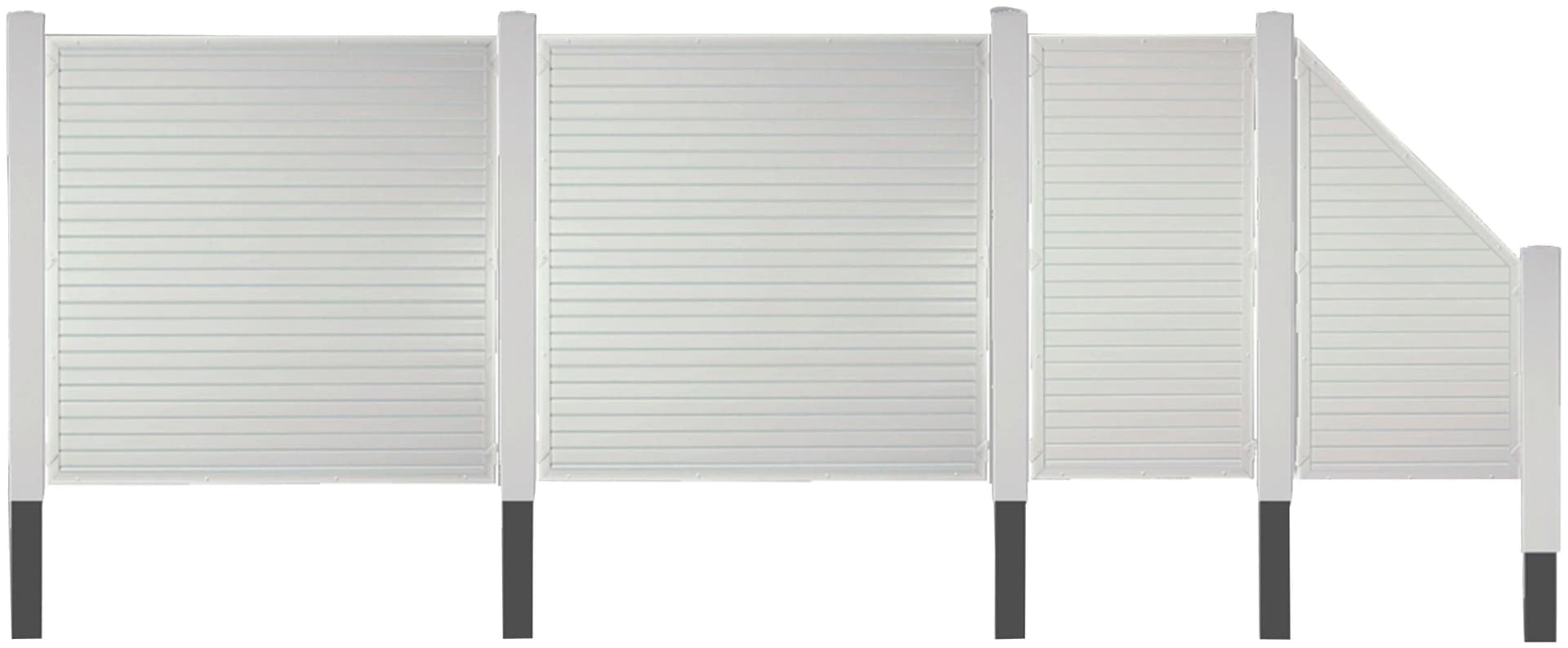 TETZNER & JENTZSCH LAREDO 1 Sichtschutzelement Weiß PVC-Aluminium