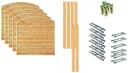 Madison 3 Dichtzaun aus Massivholz und Stahl Bild 3