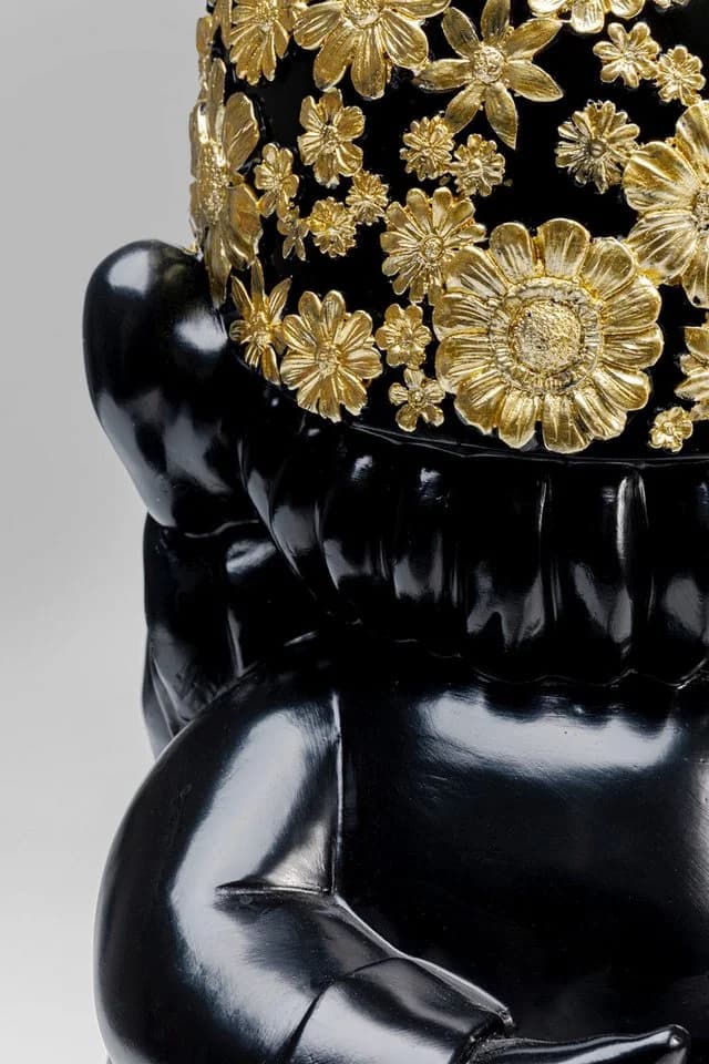 KARE DESIGN Dekofigur Zwerg Meditation Gold Polyresin - Bild 3