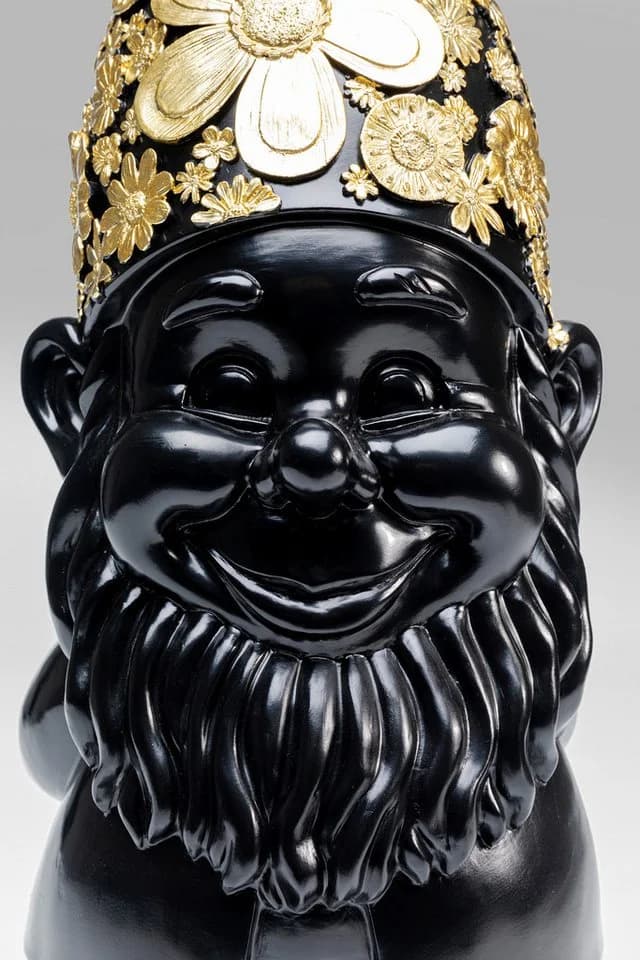 KARE DESIGN Dekofigur Zwerg Meditation Gold Polyresin - Bild 4