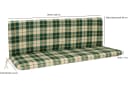 DEGAMO Bankauflage BOSTON 3-Sitzer Grün/Beige Kariert Bild 2