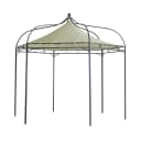 DEGAMO Pavillon MODENA 6-eckig Schwarz Ecru Wasserdicht Bild 1