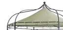 DEGAMO Pavillon MODENA 6-eckig Schwarz Ecru Wasserdicht Bild 5