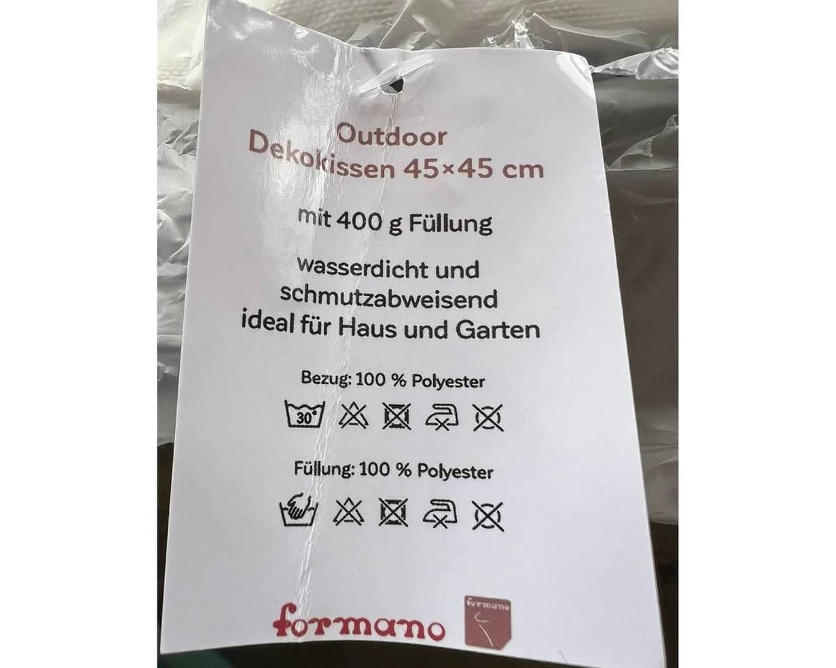formano Dekokissen Sommerzeit Weiß Lavendel Motiv Outdoor