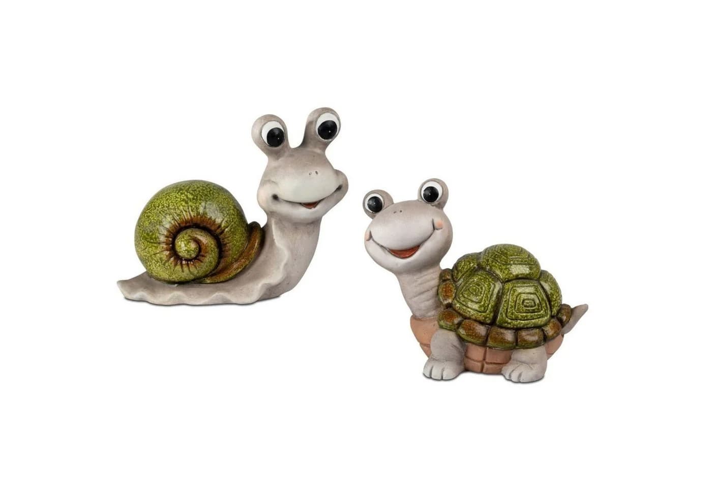formano Dekofigur Gartenzeit Schnecke Grau Keramik
