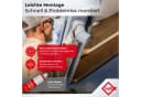 INEFA Dachrinne NW 83 Dachrinnen-Set PVC kastenförmig für Terrasse und Gartenhaus, 3m Bild 5