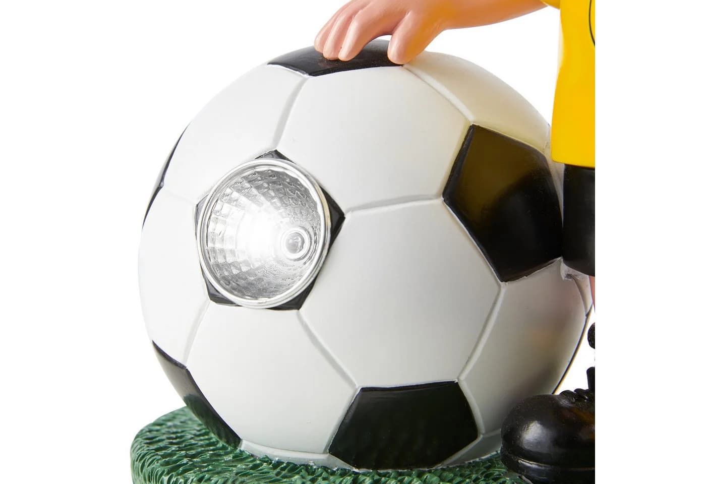 BVB Gartenzwerg mit LED Ball, Solar-Lampe, Polyresin - Bild 3