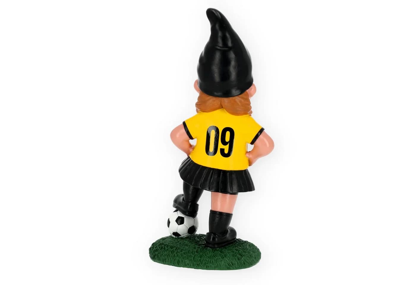 BVB Gartenzwergin Gelb Schwarz mit Fußball - Bild 3