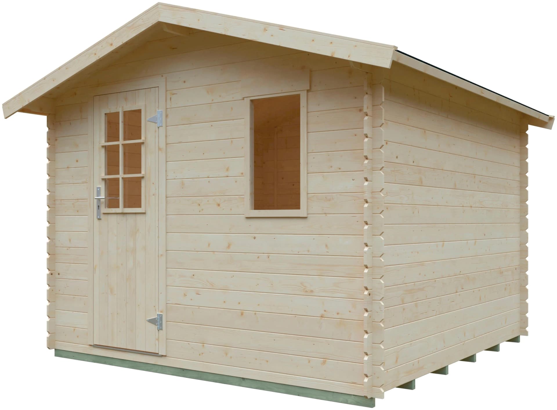 Gartenhaus KIEHN-HOLZ Mellenberg 3 Naturbelassen Holzwerkstoff