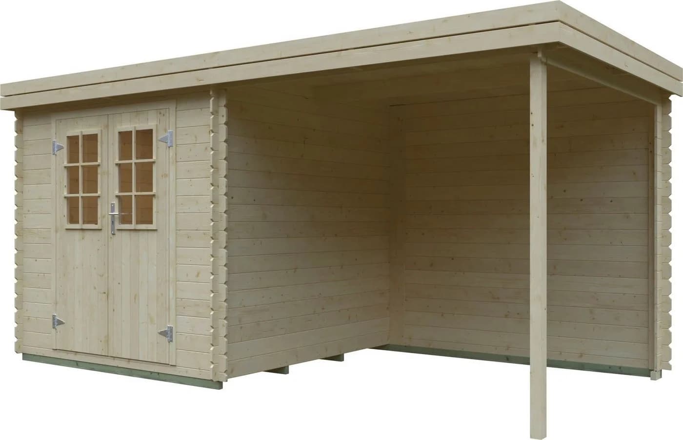 KIEHN-HOLZ Gartenhaus Edersee Beige Naturbelassen