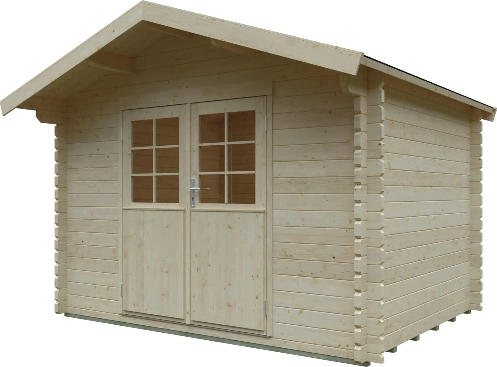 Gartenhaus KIEHN-HOLZ Elmauberg Beige Naturbelassen Fichtenholz
