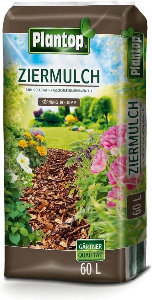 Plantop Rindenmulch Ziermulch 60 Liter Körnung 10-30 mm