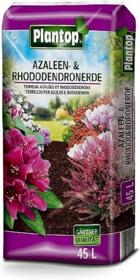 Plantop Spezialerde 45 Liter für Farne, Hortensien, Heidekraut, Rhododendron, Waldmeister, Kamelie, Azaleen