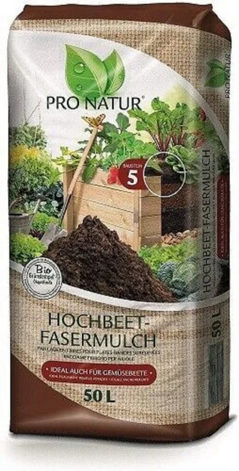 Pro Natur Hochbeet Fasermulch 50 l Bio
