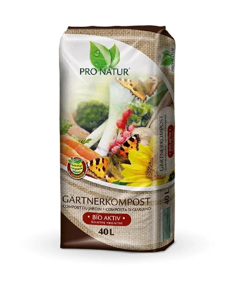 Pro Natur Gärtner-Kompost 40l Grünkompost mit Gartenfaser