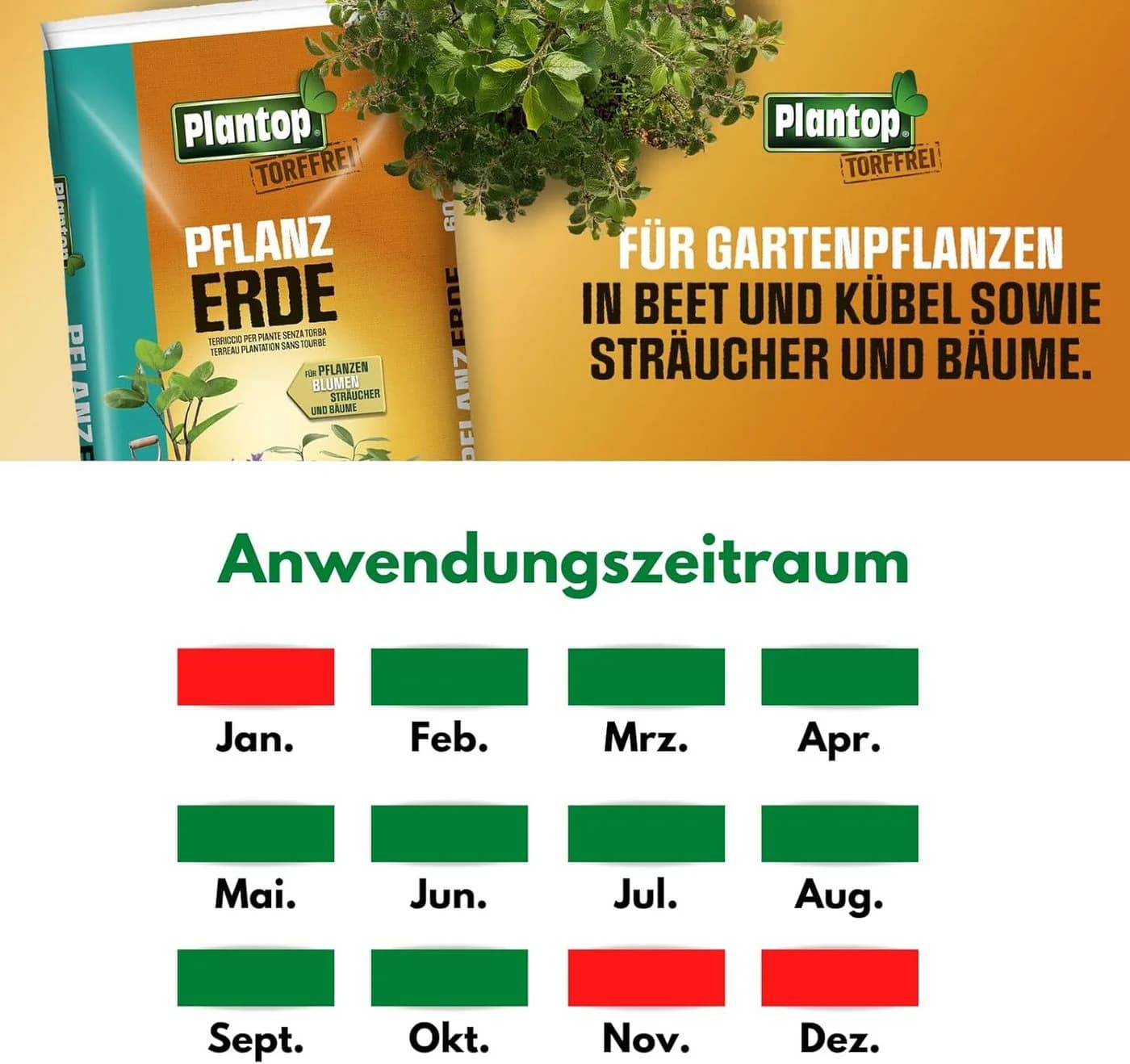 Plantop Pflanzerde torffrei 60 L - Bild 3