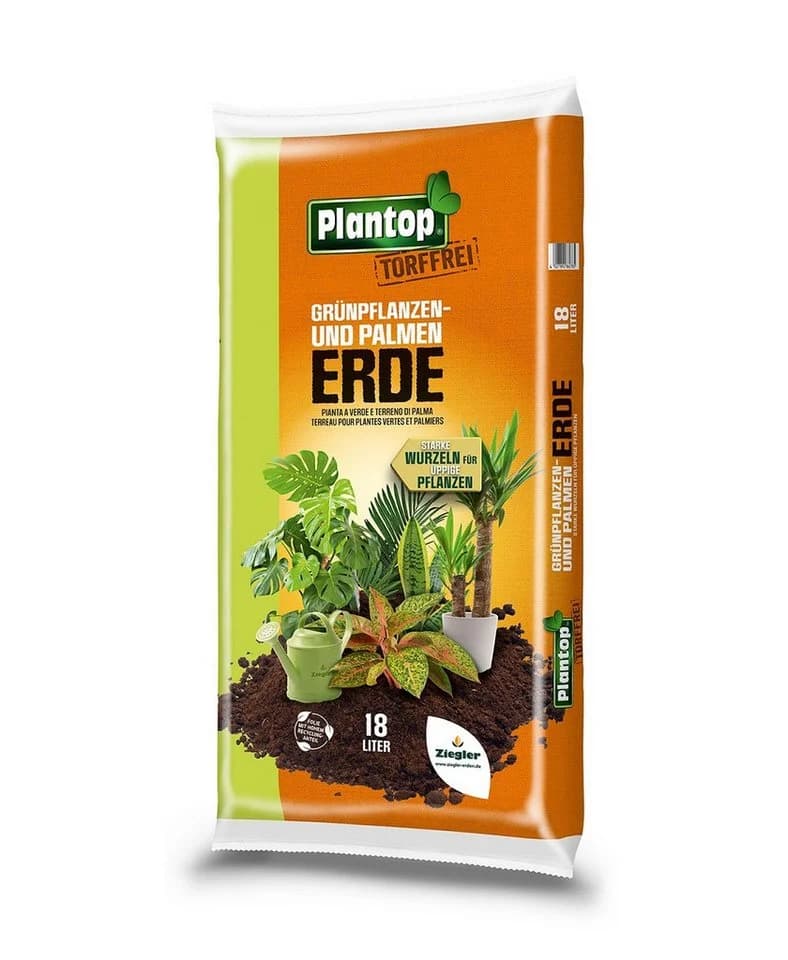 Ziegler Erdenwerk Blumenerde Plantop Grünpflanzen- und Palmenerde 18 L