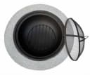 IC Gardenworld Feuerschale 2-in-1 mit Grillfunktion Grau Granit-Optik Bild 3
