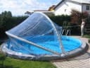 KWAD Cabrio Dome Poolverdeck Transparent für runde Pools Bild 1