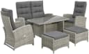 Moderne Garten-Essgruppe aus Polyrattan und Aluminium Bild 1