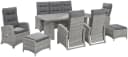 Garten-Essgruppe KONIFERA Monaco Grau Polyrattan Bild 1