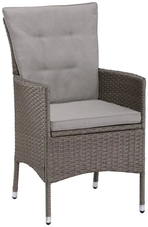 Konifera Garten-Essgruppe Mailand 19-tlg. Grau/Braun Polyrattan - Bild 5