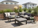 KONIFERA Gartenlounge-Set Dubai Anthrazit Aluminium 5-tlg. Bild 2