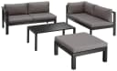 KONIFERA Gartenlounge-Set Dubai Anthrazit Aluminium 5-tlg. Bild 4