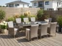 Garten-Essgruppe KONIFERA Mailand Polyrattan UV-beständig Bild 2
