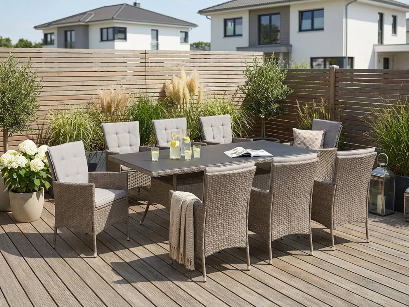 Garten-Essgruppe KONIFERA Mailand Polyrattan UV-beständig - Bild 2