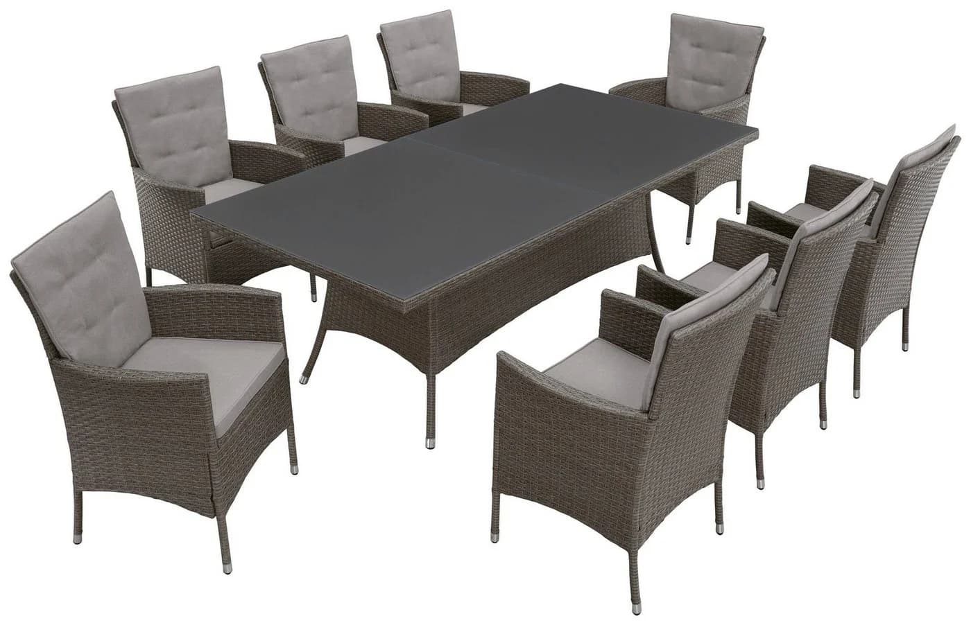 Garten-Essgruppe KONIFERA Mailand Polyrattan UV-beständig - Bild 3