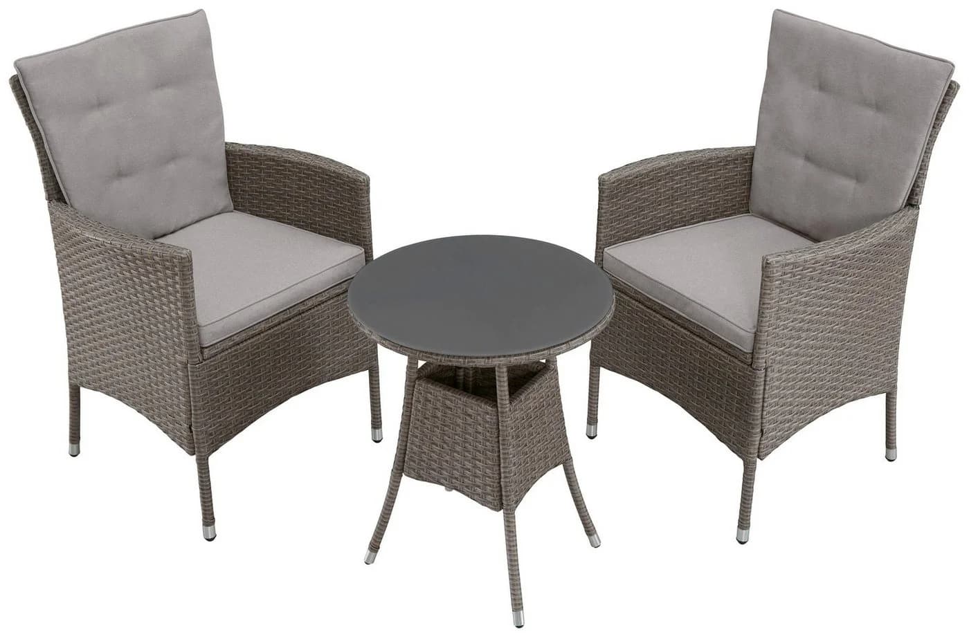 KONIFERA Garten-Essgruppe Mailand 7-tlg. Braun Polyrattan