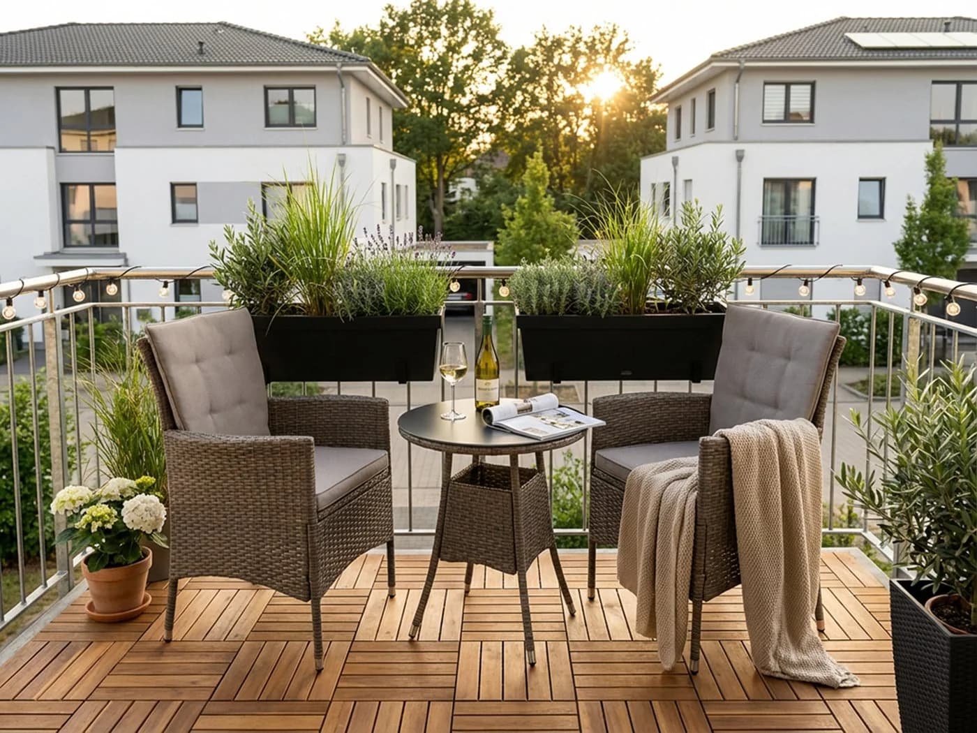 KONIFERA Garten-Essgruppe Mailand 7-tlg. Braun Polyrattan - Bild 2