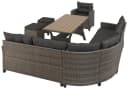 KONIFERA Gartenlounge-Set Keros Premium 8-tlg. Grau/Braun Polyrattan Bild 3