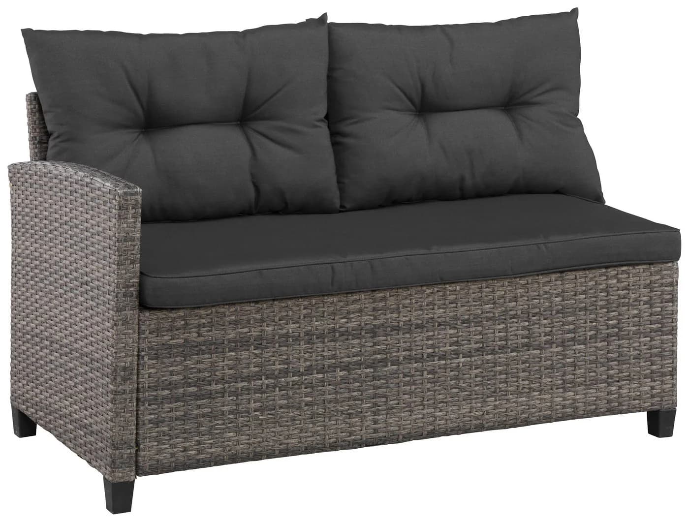 KONIFERA Gartenlounge-Set Keros Premium 8-tlg. Grau/Braun Polyrattan - Bild 5