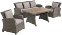 KONIFERA Gartenlounge-Set Siros 12-tlg. Polyrattan Braun/Beige Bild 1