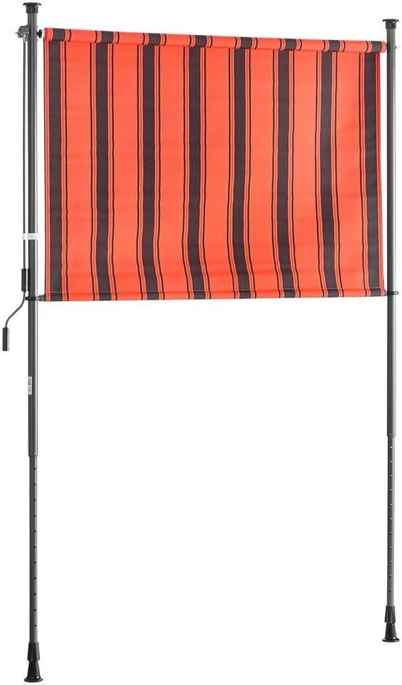 KONIFERA Senkrechtmarkise Costa Azul Orange-Braun Teleskop - Bild 3