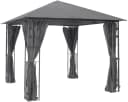 KONIFERA Pavillon Athen Blätter-Optik Schwarz mit 4 Seitenteilen Bild 2