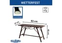 DanDiBo Gartenbank Metall 83 cm Rost Optik Bild 1