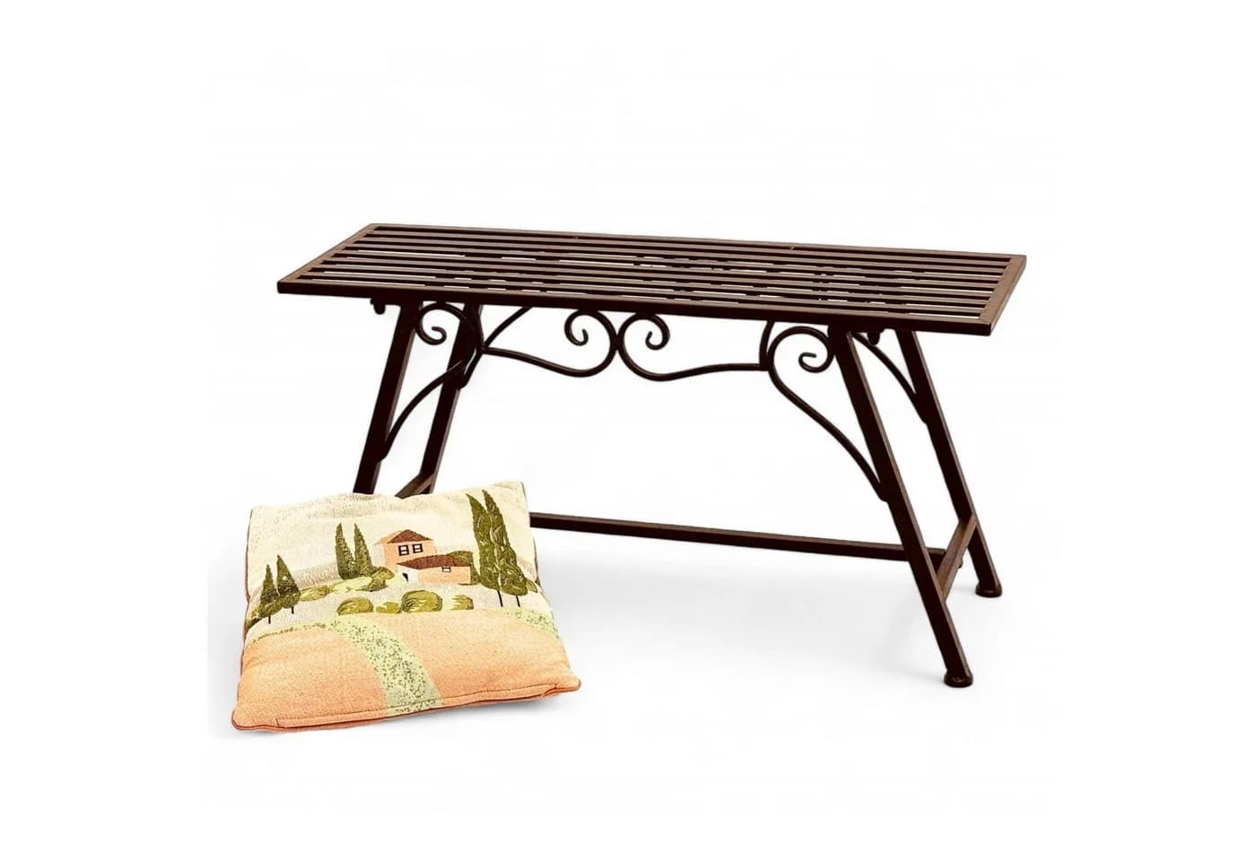 DanDiBo Gartenbank Metall 83 cm Rost Optik - Bild 2