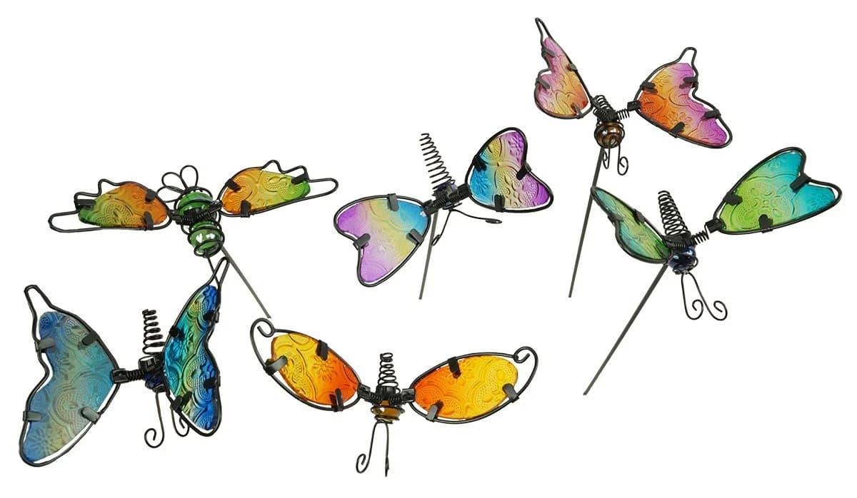 Denk Gartenstecker 6er Set Schmetterling Maripossa bunt - Bild 2