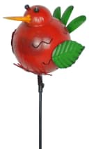 Denk Gartenstecker 3er Set bunte fliegende Tiere Metall Bild 3