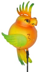 Denk Gartenstecker 3er Set bunte fliegende Tiere Metall Bild 5