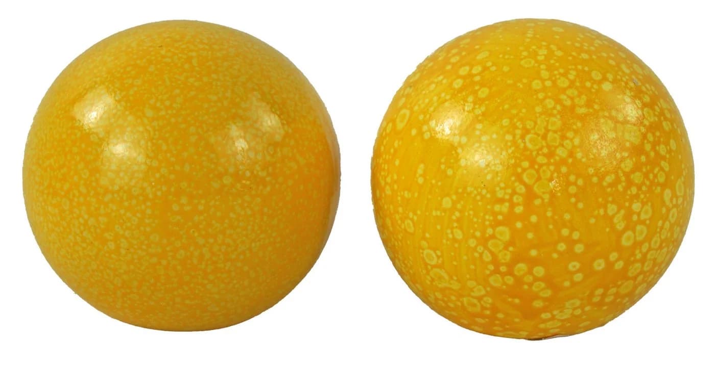 Denk Dekokugel 3er Set Schöne Gartenkugel Gelb - Bild 5