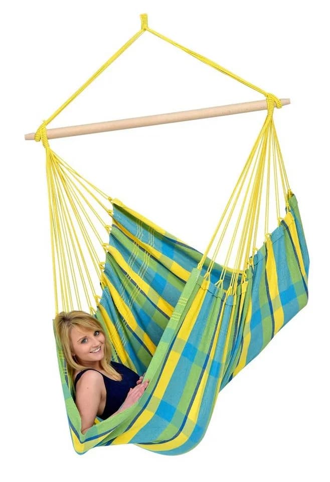 AMAZONAS Hängesessel Brasil KingSize Gelb Handgefertigt 150kg Tragkraft - Bild 2