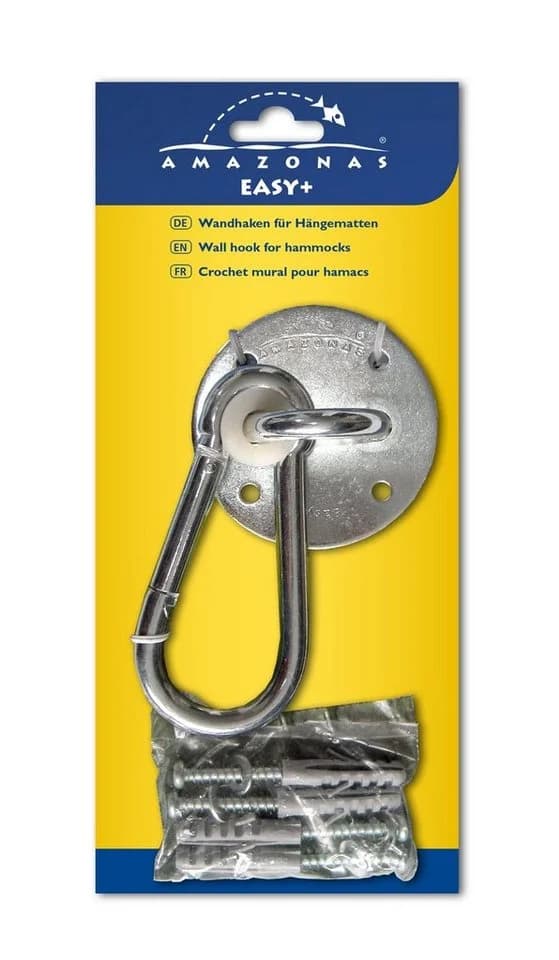 Amazonas Wandhaken Easy+ Hängemattenaufhängung für Wand mit Karabiner