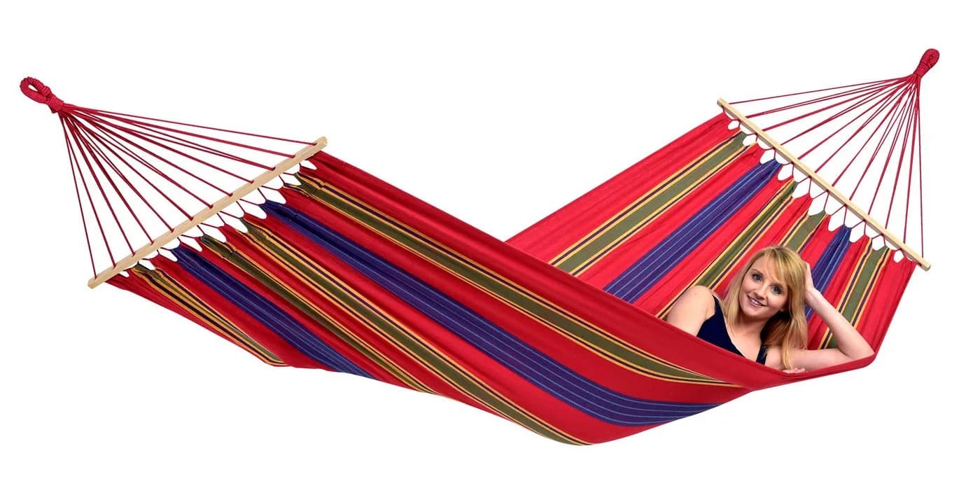 Amazonas Stabhängematte Aruba Rot 2-3 Personen EllTex - Bild 2