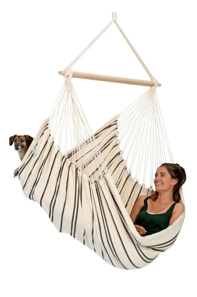 Amazonas Hängesessel Brasil KingSize Beige Handgefertigt Recycelt - Bild 2