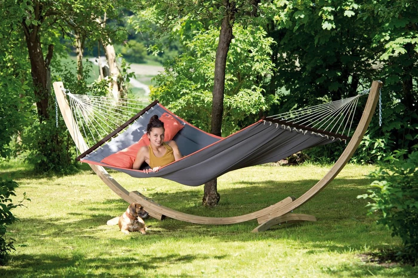 American Dream AZ-1970000 Camping-Hängematte Grau